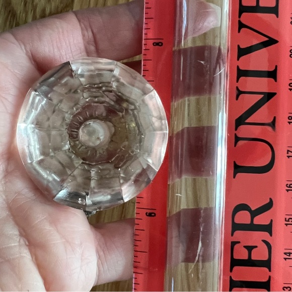 Crystal Cut Faceted Shabby Chic Drawer Pull - Picture 6 of 7